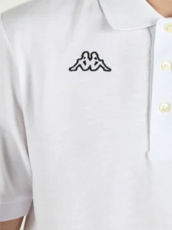 Kappa Polo da uomo a maniche corte in cotone con logo