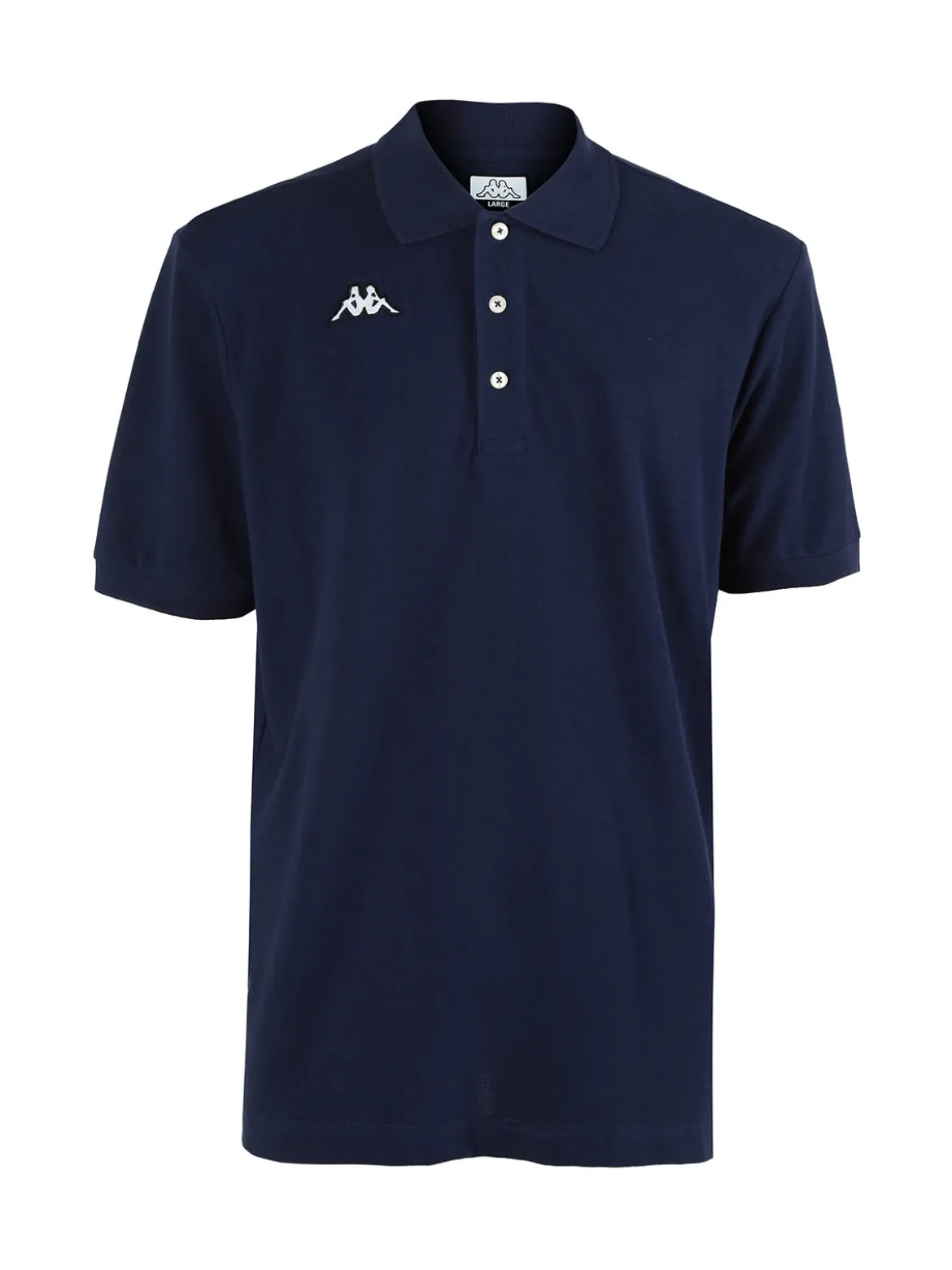 Kappa Polo da uomo a maniche corte in cotone con logo