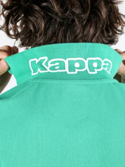 Kappa Polo da uomo in cotone a manica corta con logo