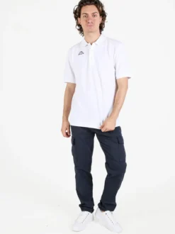 Kappa Polo da uomo in cotone a manica corta con logo