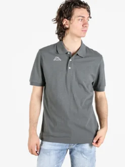 Kappa Polo da uomo in cotone a manica corta con logo