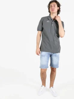 Kappa Polo da uomo in cotone a manica corta con logo