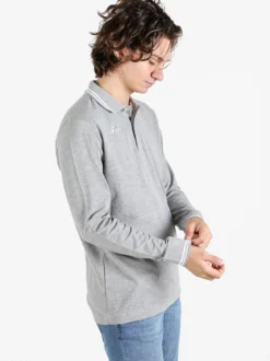 Kappa Polo da uomo in cotone a maniche lunghe