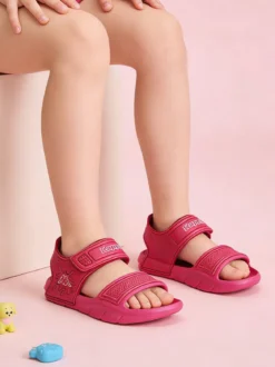 Kappa SPLASH Sandali da ragazza in gomma con cinturino a strappo - fucsia