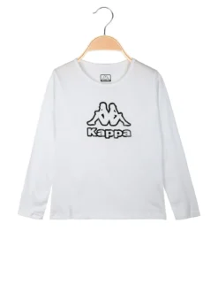 Kappa T-shirt da ragazza a maniche lunghe con logo