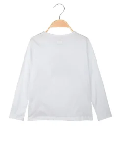 Kappa T-shirt da ragazza a maniche lunghe con logo