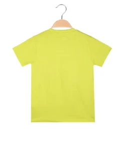 Kappa T-shirt da ragazzo con logo in cotone - limone