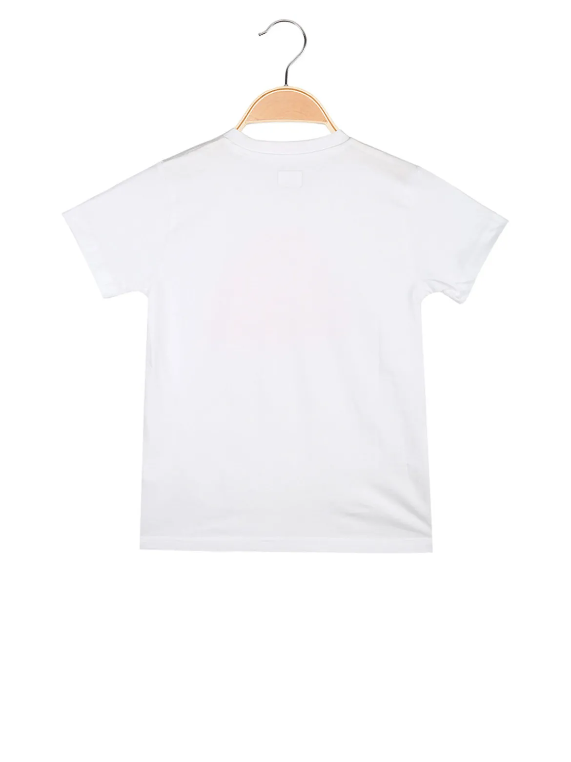 Kappa T-shirt da ragazzo in cotone con logo - bianco