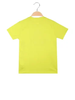Kappa T-shirt da ragazzo in cotone con logo - limone
