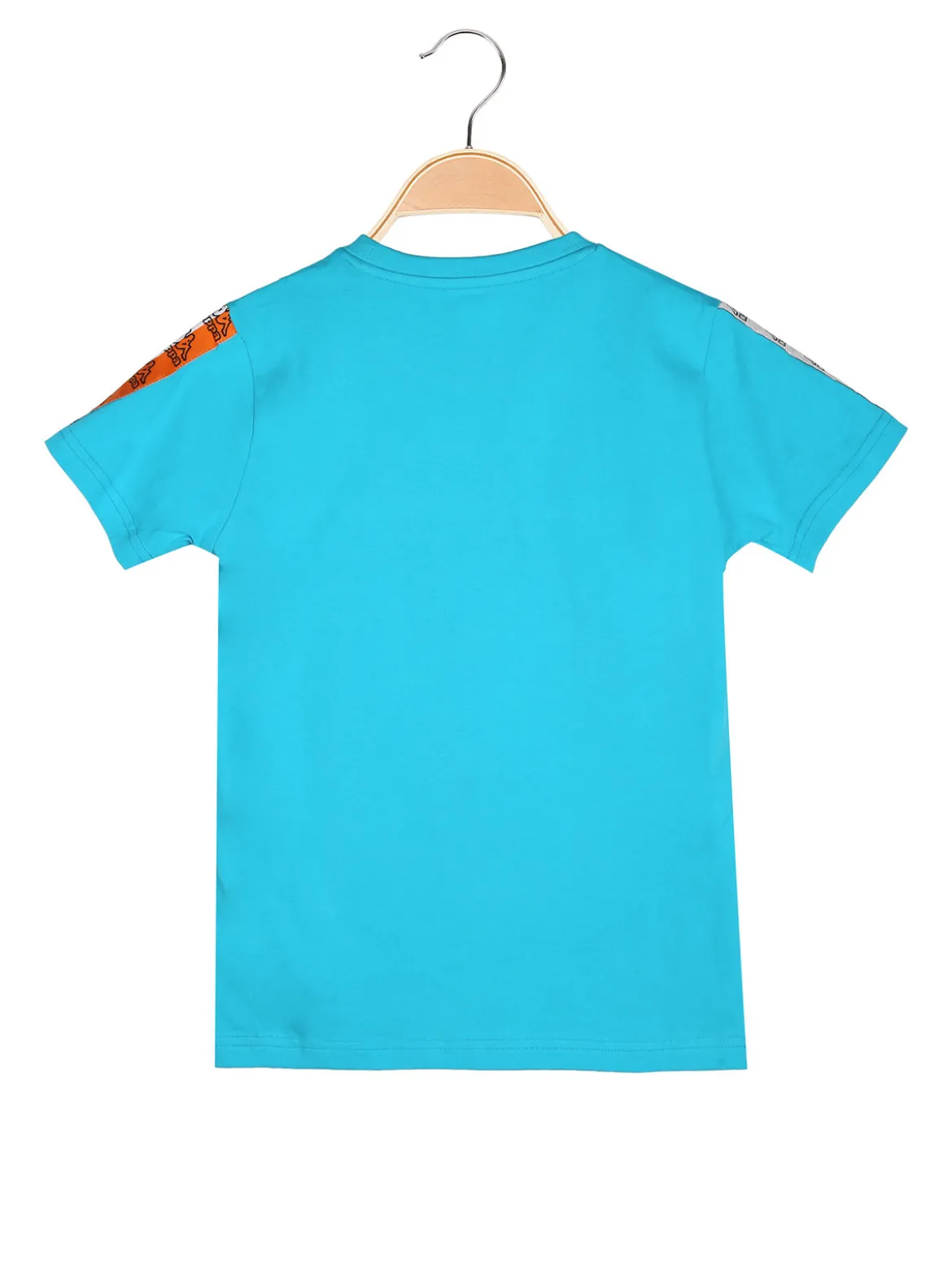 Kappa T-shirt da ragazzo in cotone con stampa disegno - turchese