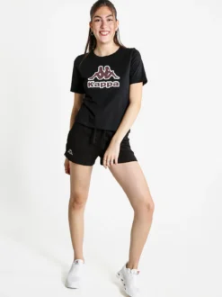 Kappa T-shirt donna in cotone con logo a pois