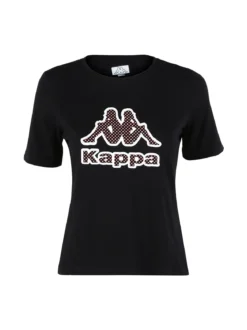 Kappa T-shirt donna in cotone con logo a pois