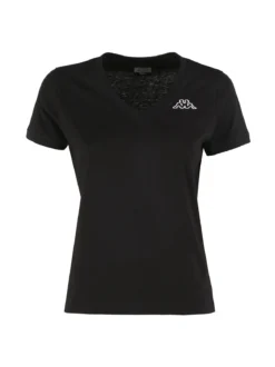 Kappa T-shirt donna in cotone con scollo a V