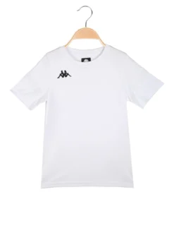 Kappa T-shirt sportiva da ragazzo con logo - bianco