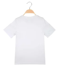 Kappa T-shirt sportiva da ragazzo con logo - bianco