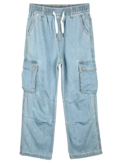 Keetop Jeans cargo da ragazzo con coulisse