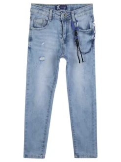 Keetop Jeans da ragazzo con catena