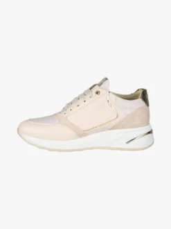 Keys Sneakers donna con zeppa e zip - panna