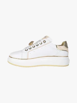 Keys Sneakers donna gioiello con platform - bianco