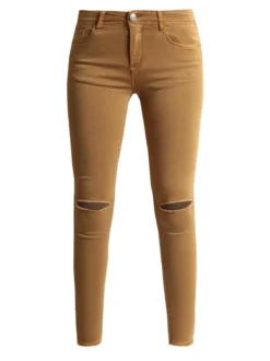 Kiss Pink Pantaloni skinny a sigaretta con strappi