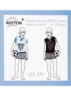 Kotton Pigiama corto da bambino in cotone