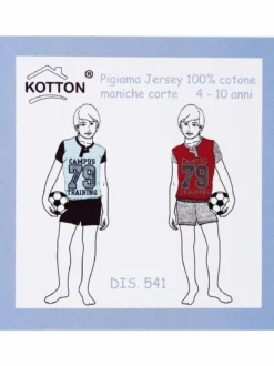 Kotton Pigiama corto da bambino in cotone