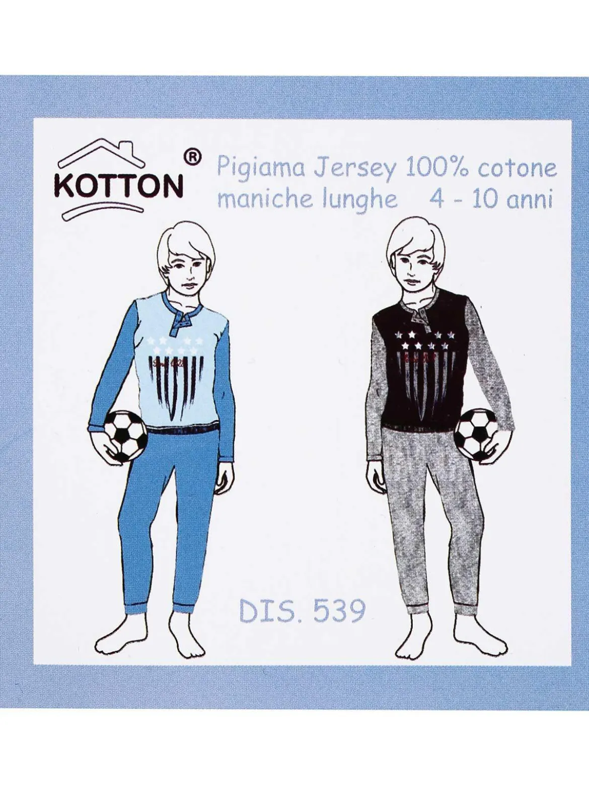 Kotton Pigiama lungo bambino in cotone