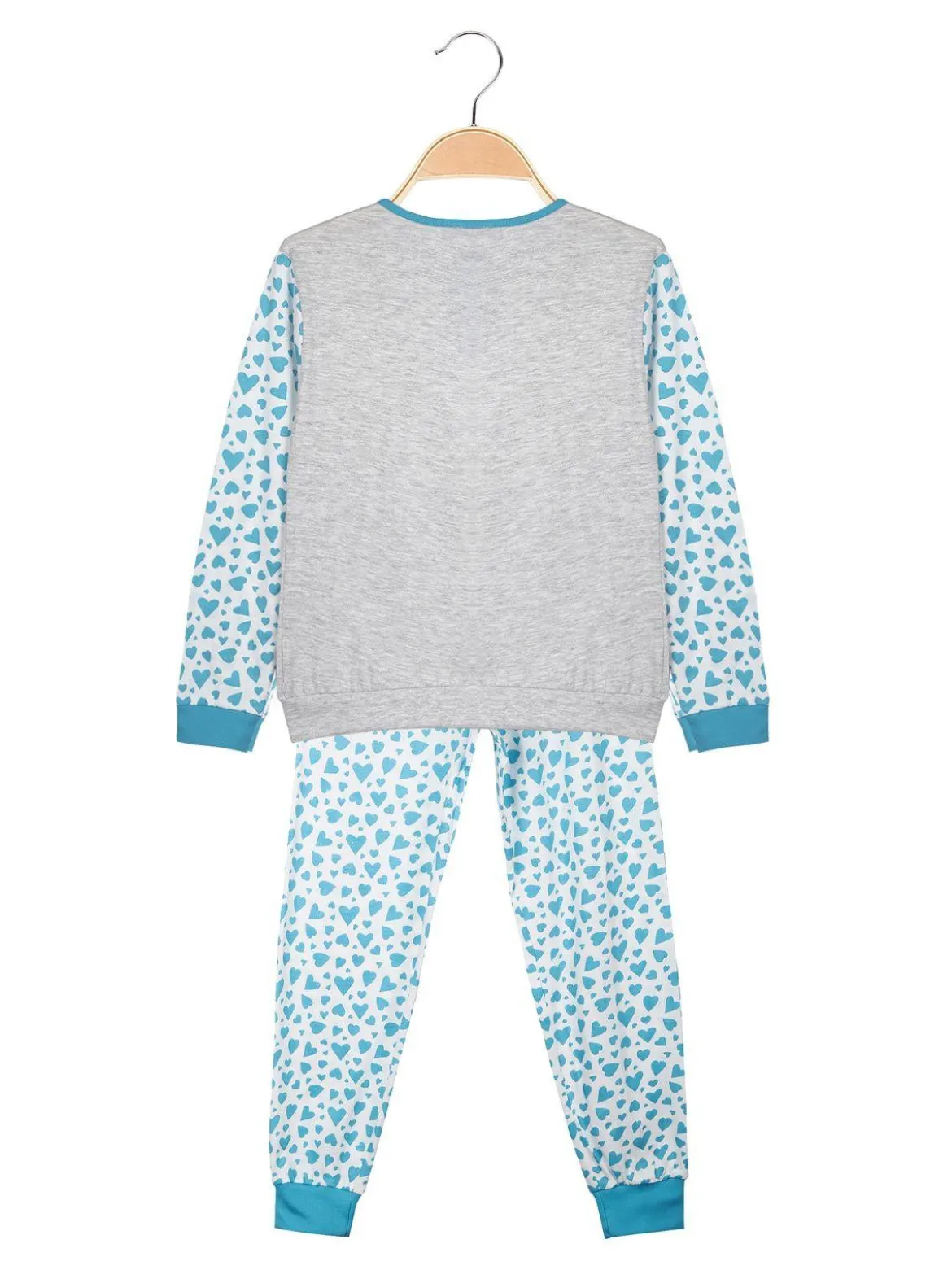Kotton Pigiama lungo da bambina in cotone