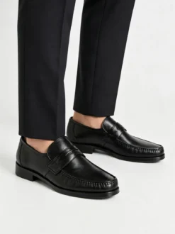 La Cuoieria Mocassini in pelle da uomo - nero