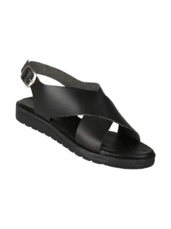 La Cuoieria Sandali donna in pelle con fascia incrociata