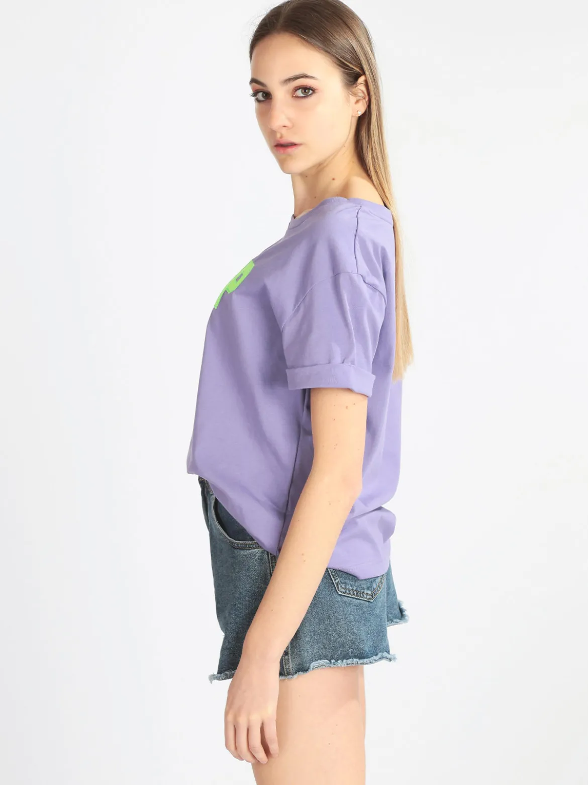 Ladp T-shirt donna manica corta con scritta