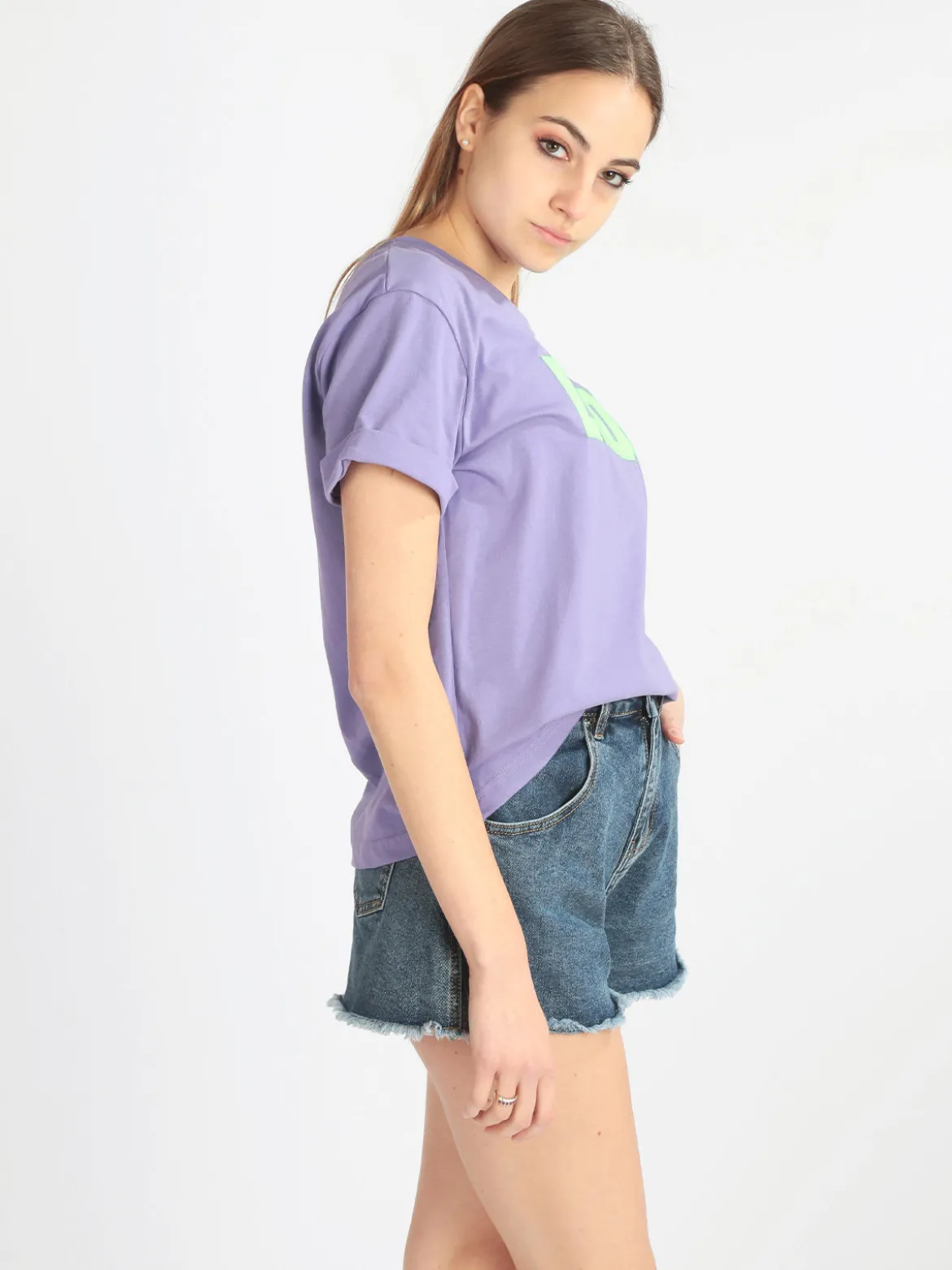 Ladp T-shirt donna manica corta con scritta