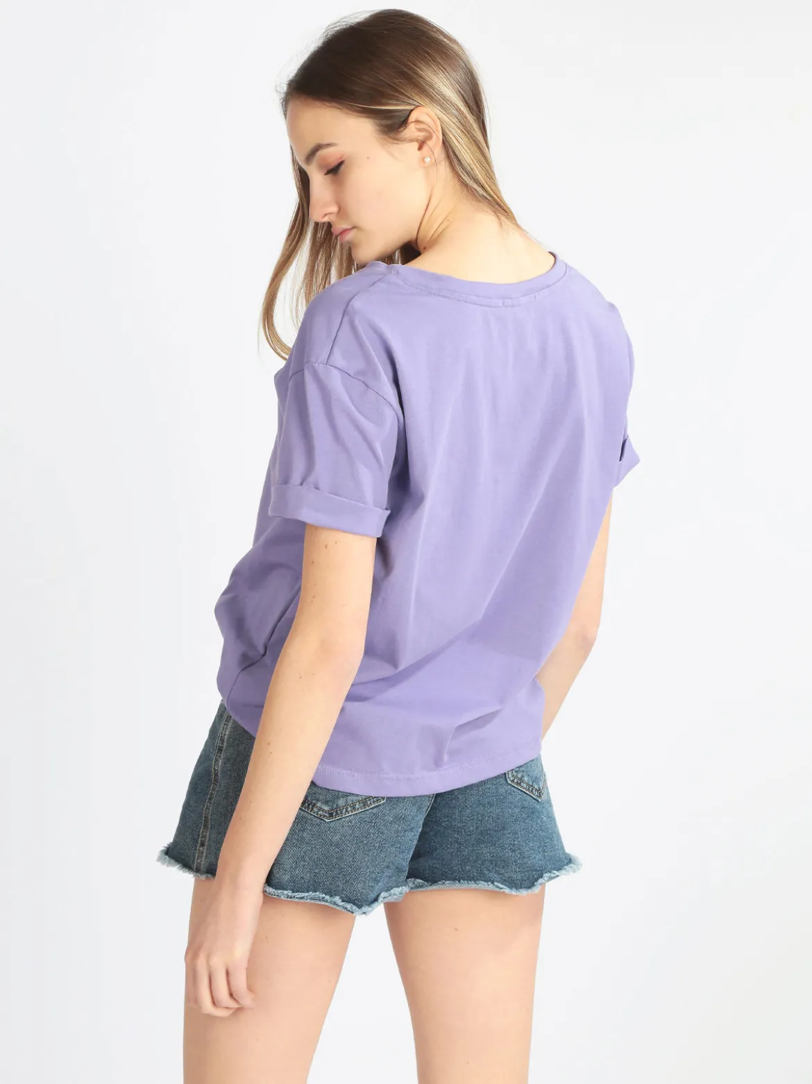 Ladp T-shirt donna manica corta con scritta