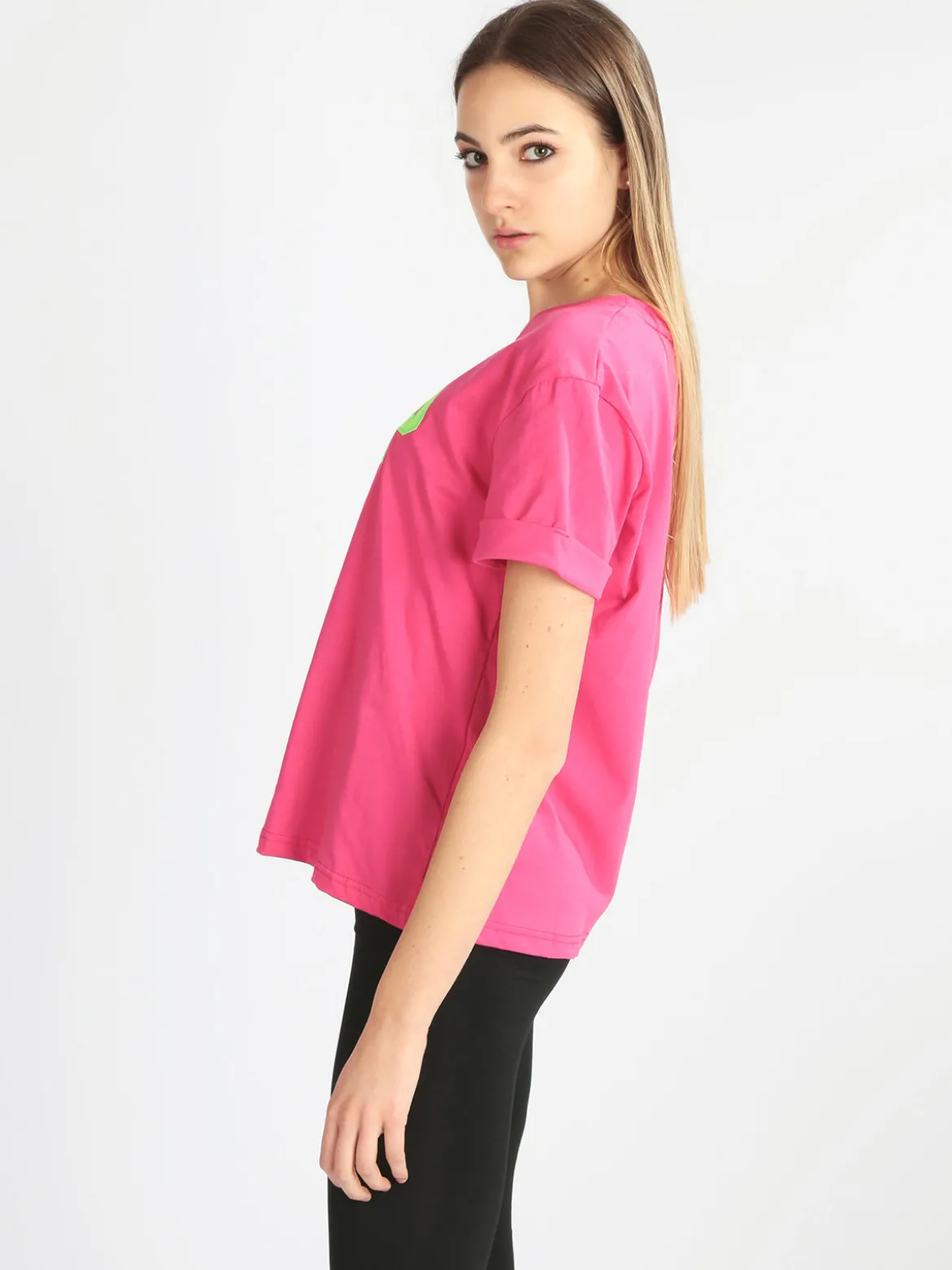 Ladp T-shirt donna manica corta con scritta