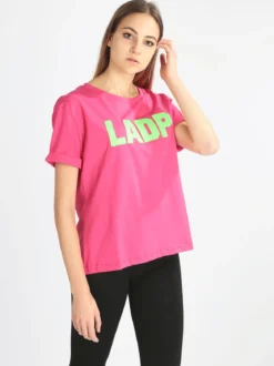 Ladp T-shirt donna manica corta con scritta