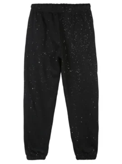 Lady Moda Completo tuta da bambina brillantinata con cappuccio e zip