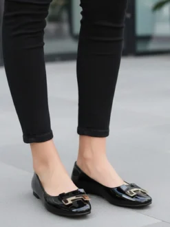 La Flor Ballerine donna lucide con punta squadrata
