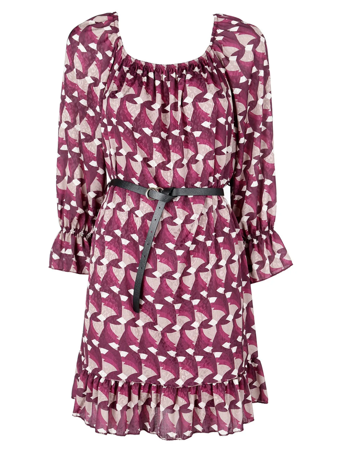 Lamiar Vestito donna con scollo elastico arrotondato