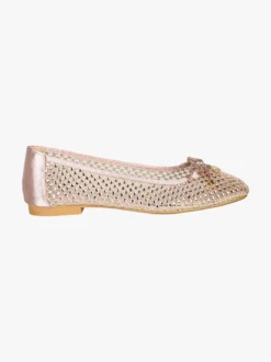 Laura Biagiotti Ballerine donna in tulle con strass - cipria