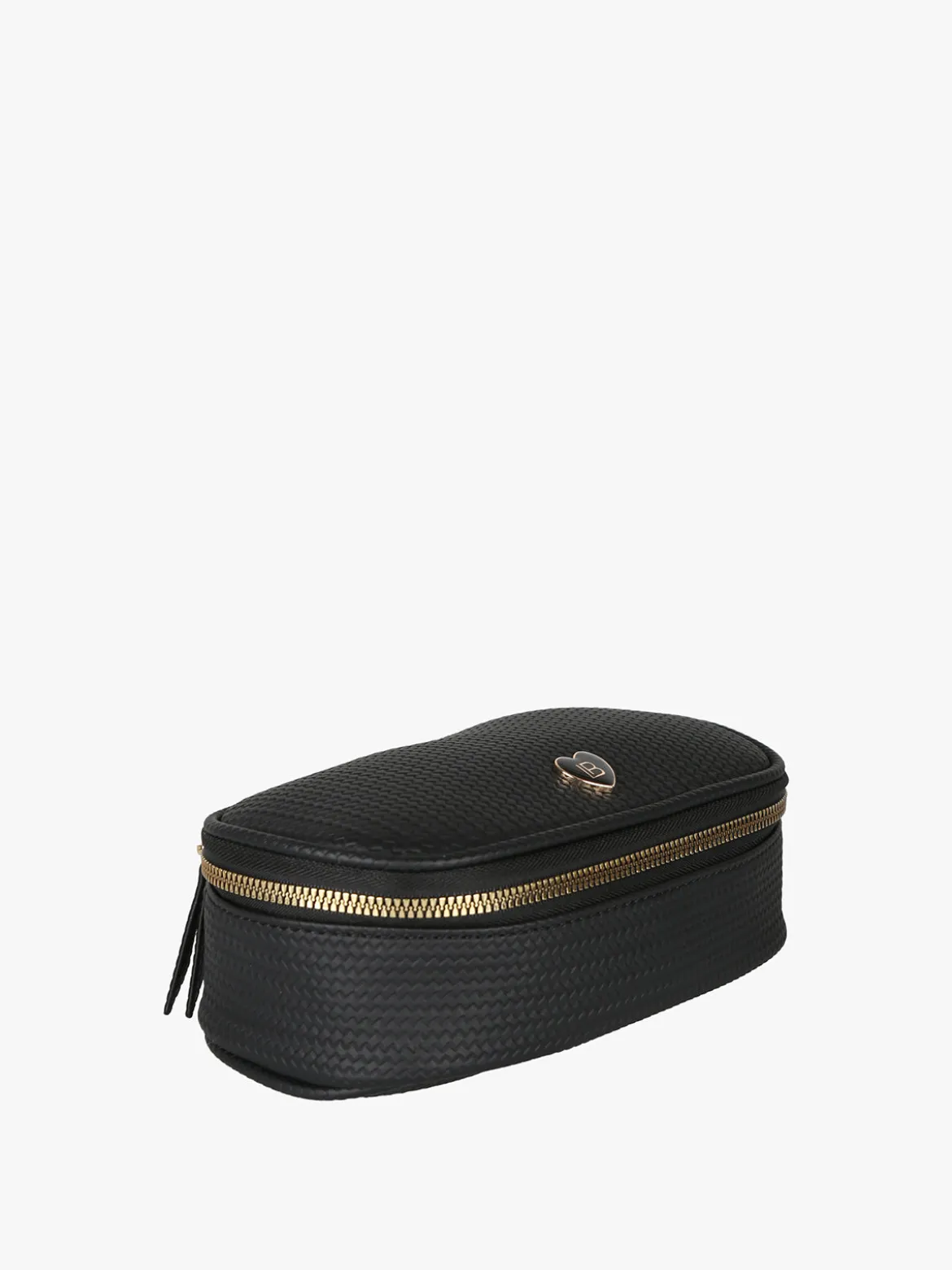 Laura Biagiotti Beauty case da donna in ecopelle con zip - nero