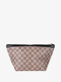 Laura Biagiotti Beauty case donna in ecopelle con logo - nero