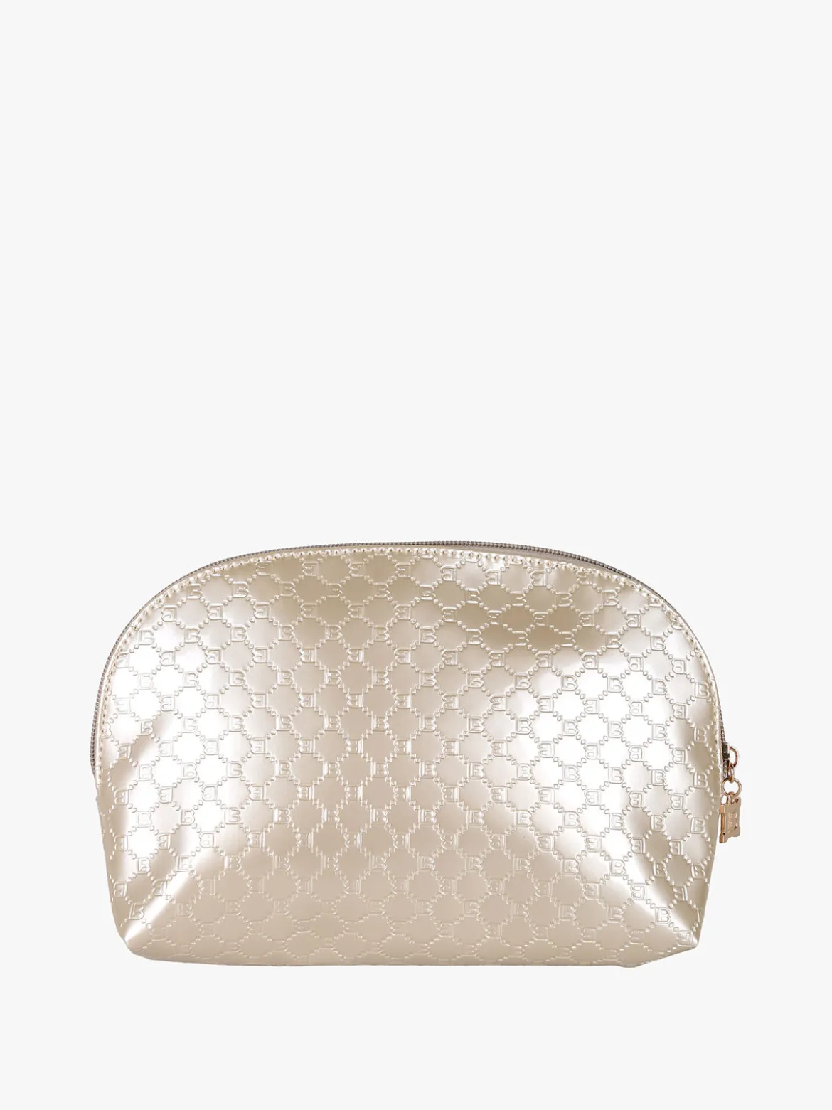 Laura Biagiotti Beauty case donna in vernice con logo - oro