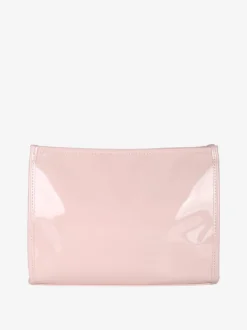 Laura Biagiotti Beauty case in vernice da donna con zip - cipria