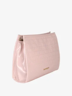 Laura Biagiotti Beauty case in vernice da donna con zip - cipria