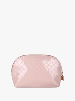 Laura Biagiotti Beauty case mini da donna in vernice con logo - rosa