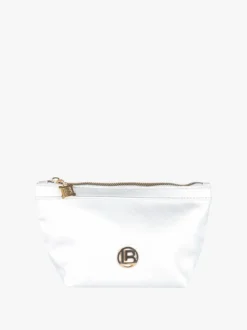 Laura Biagiotti Beauty case piccolo con logo - argento