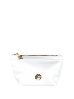Laura Biagiotti Beauty case piccolo con logo - argento