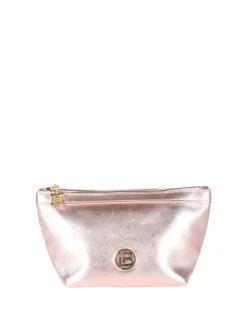 Laura Biagiotti Beauty case piccolo con logo - rosa