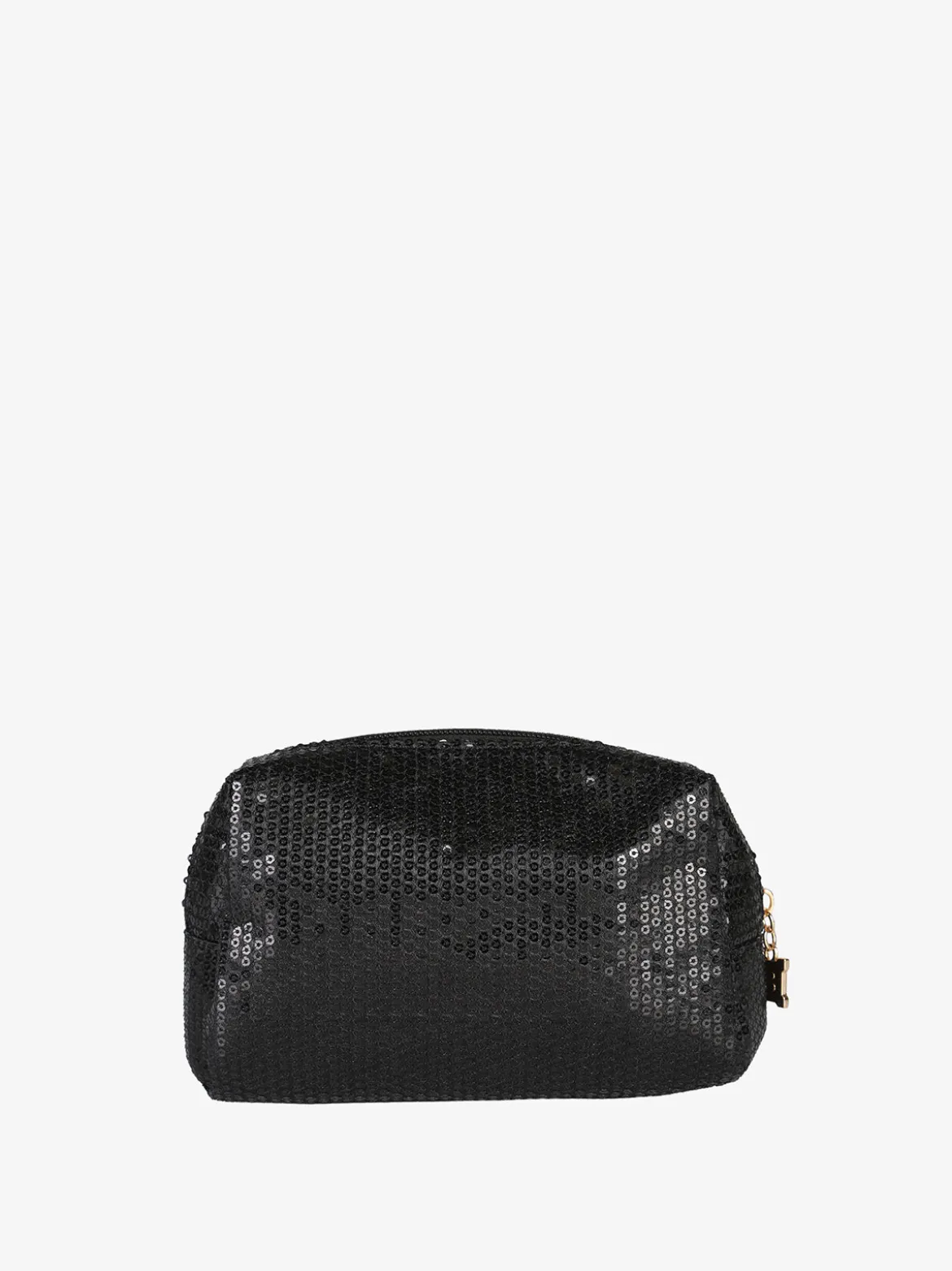 Laura Biagiotti Beauty case piccolo da donna in tessuto con paillettes - nero