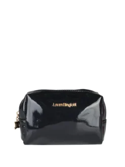Laura Biagiotti Beauty case piccolo glitterato - nero